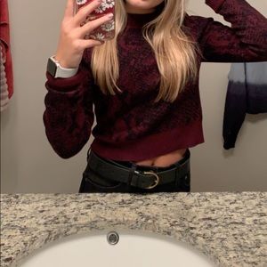 Express snakeskin sweater